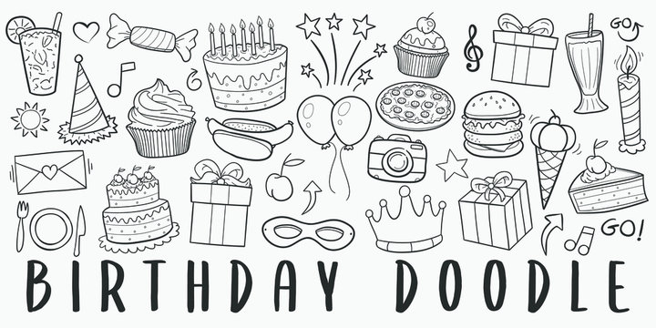 happy birthday logos clip art