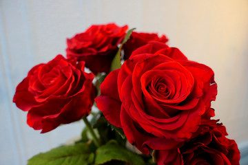 bouquet of red roses