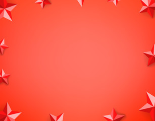 Ruby stars wallpaper. Social media message vector background. Copy space for a text