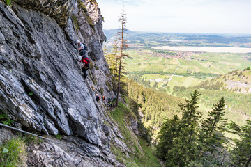 Hiking and climbing on the Tegelberg