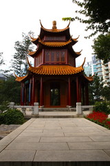 Fototapeta premium Chinese architecture in a Park in Sydney NSW Australia 