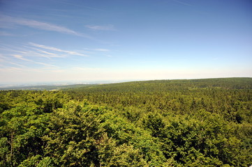 Fototapeta na wymiar Landschaft rund um den Vogelsberg