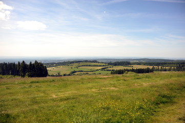 Obraz premium Landschaft rund um den Vogelsberg