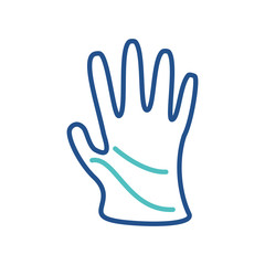 Obraz premium gloves gardening icon design, flat style icon collection