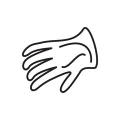 gloves gardening icon design, flat style icon collection