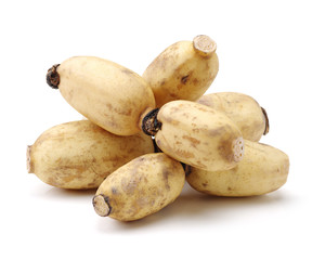 Lotus root on the white background