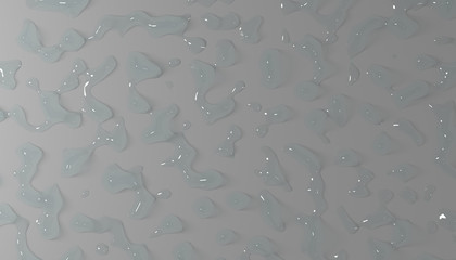 3d illustration of an abstract texture, colored and transparent, like water.