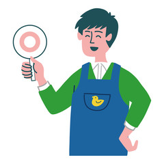 保育士　男性　マルバツ