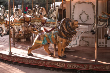 Carousel at night in Buenos Aires