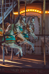 Carousel at night in Buenos Aires