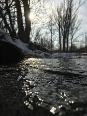 river in winter