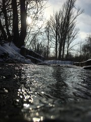 river in winter