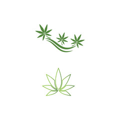 Canabis Logo Template vector