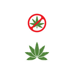 Canabis Logo Template vector