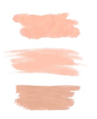 Watercolor pink orange strokes