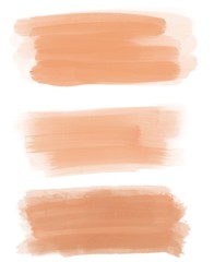 Watercolor pink orange strokes