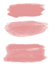 Watercolor pink orange strokes