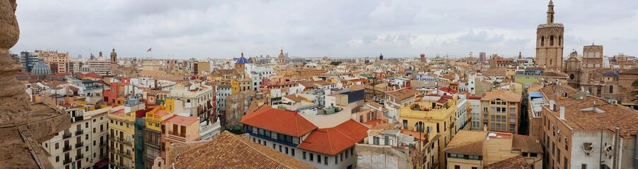 Aerial panoramic view of Seville, Spain