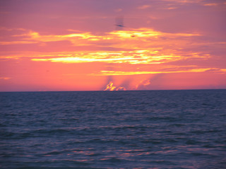 Naklejka na ściany i meble Sunset, Holmes Beach, Anna Maria Island, Bradenton, Florida, USA