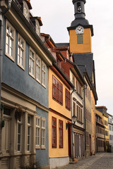 Romantische Altstadtgasse in Rudolstadt