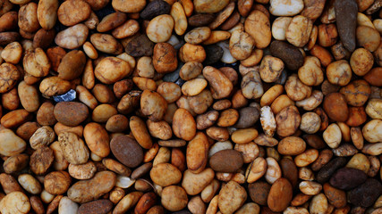stone background. pebbles on the beach