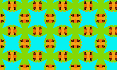 creative colorful symmetric kaleidoscope background © vladchemera