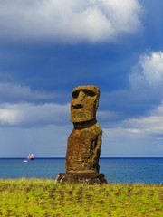 Fototapeta premium South America, Chile, Archipelago Polynesia, Easter Island