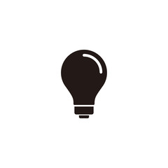 Simple lamp flat icon design vector