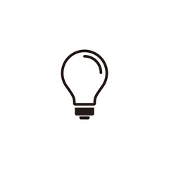 Simple lamp flat icon design vector