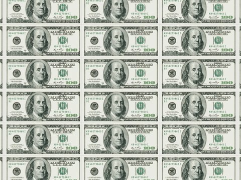 Montage 1000 Usd In 100 Notes Stock Photo - Download Image Now