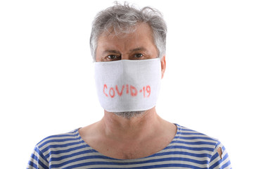 man in medical face mask,COVID 19,coronavirus epidemic
