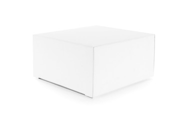 close up of a white box on white background