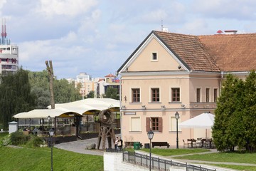 Trinity suburb. Favorite vacation spot of Minsk residents and guests of the capital. Trinity Mountain is located in the north-eastern part of the historic center on the left bank of the Svisloch River