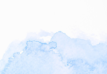 Watercolor stains on white paper ink texture