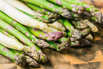 Fresh raw asparagus 
