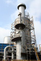 Industrial complex in Ansan-si, South Korea.