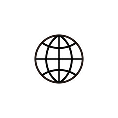 Simple world flat icon design vector