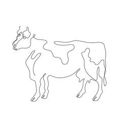 Farm animal. Vector graphics in a minimalistic style. Cattle.