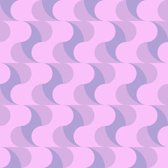 Repeated geometric forms. Abstract vector seamless pattern.