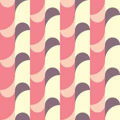 Repeated geometric forms. Abstract vector seamless pattern.