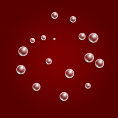 Background with transparent bubbles