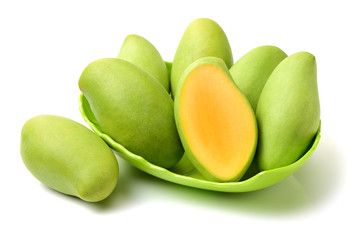mangos on white background 