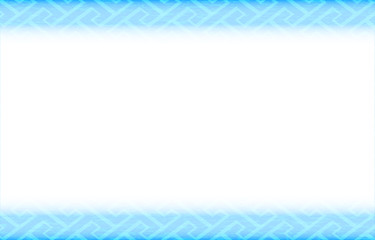 背景素材：青い和柄のフレーム