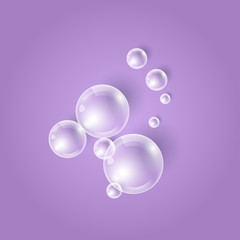 Background with transparent bubbles