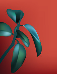 Tropical palm leaves, jungle leaf seamless vector floral pattern background