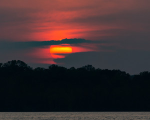 Sunset on High Rock Lake, NC