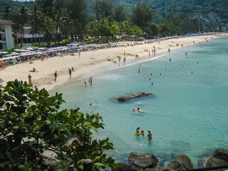 Fototapeta na wymiar Sea beach in Thailand. Summer holiday