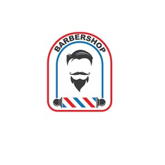 barber shop icon logo vector icon
