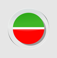 the tatarstan country flag circle icon with a white background