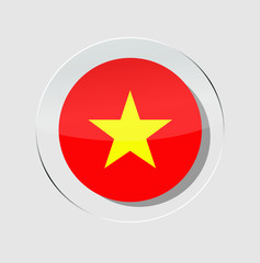 vietnam country flag circle icon with a white background